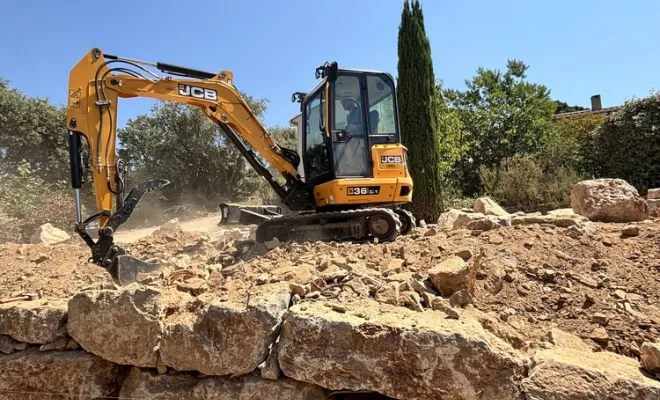 Création d'un mur d'enrochement à Carcès